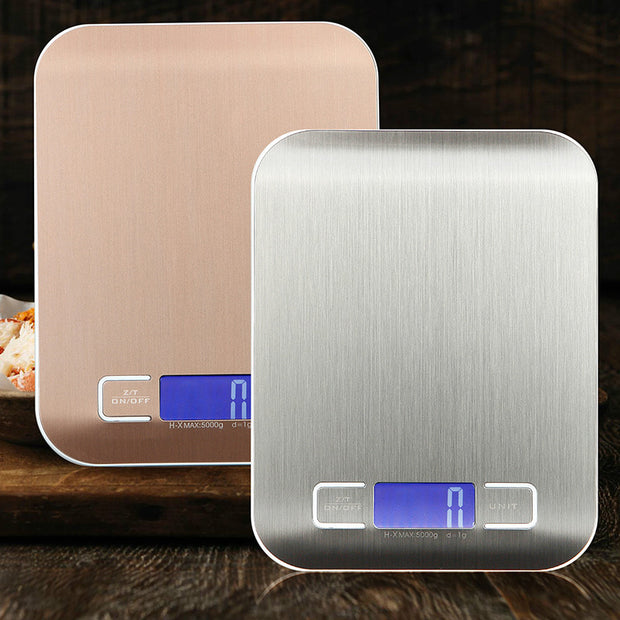 Household stainless steel kitchen electronic scales hardware baking electronic scales kitchen scales